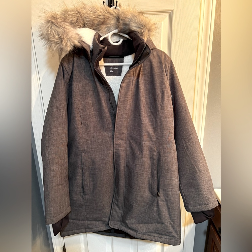 ✨NWOT✨ All In Motion Women’s Heavy Winter Coat - Dark Gray - XXL